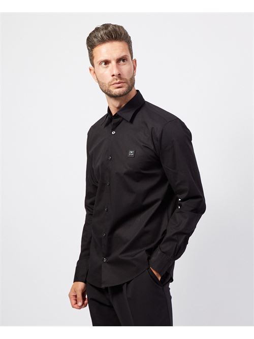 Camicia Hugo slim fit in cotone con logo scomposto HUGO | 50505315001